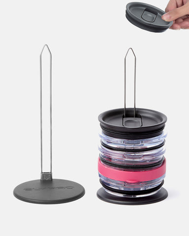 Revolutionary Tumbler Lid Organizer - Space-Saving Design