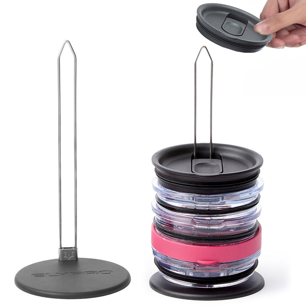 Revolutionary Tumbler Lid Organizer - Space-Saving Design