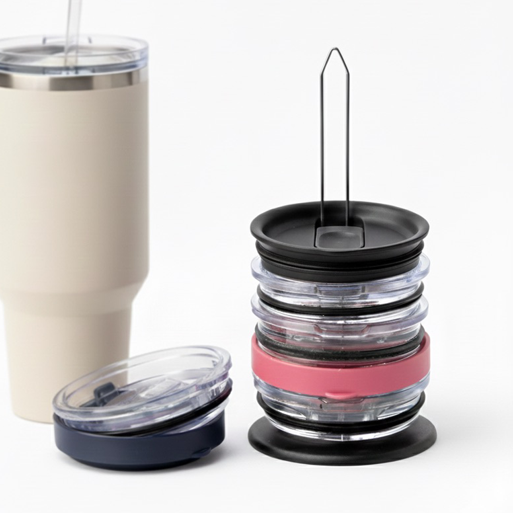 Tumbler Lid Organizer for Stanley & Yeti — Vertical Lid Storage