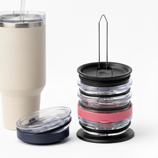 Tumbler Lid Organizer for Stanley & Yeti — Vertical Lid Storage