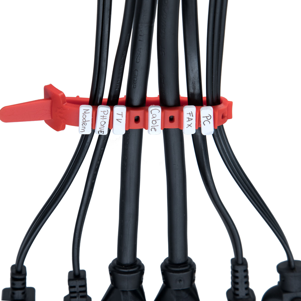 Reusable Cable Ties — Wrap, Label & Organize Messy Cords