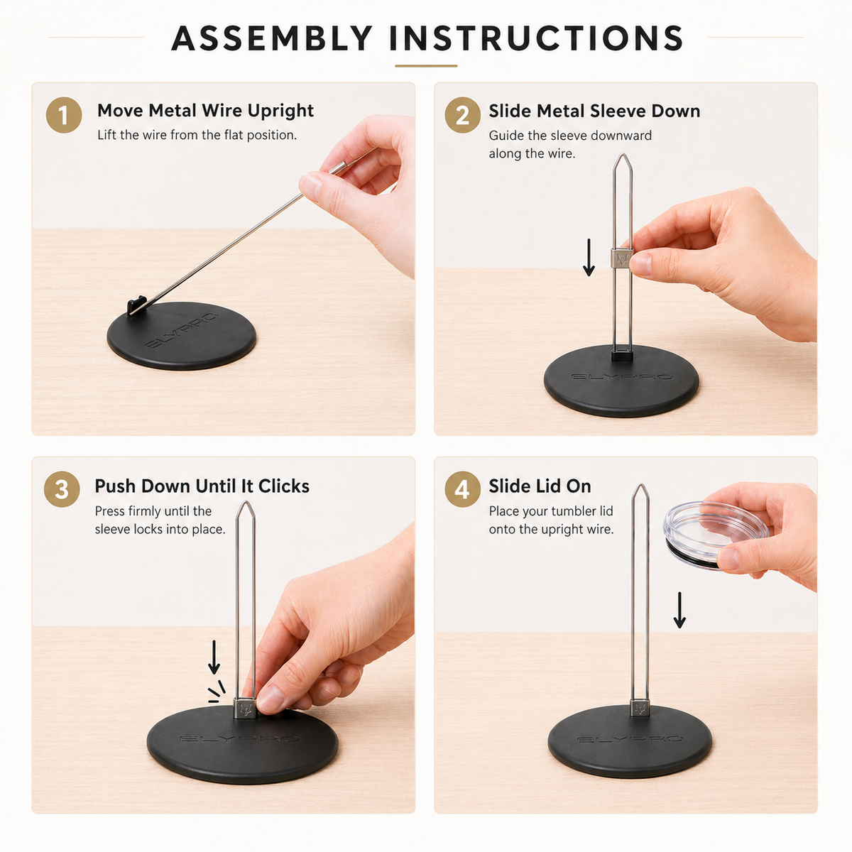 Tumbler Lid Organizer — Vertical Storage for Stanley, Yeti & More