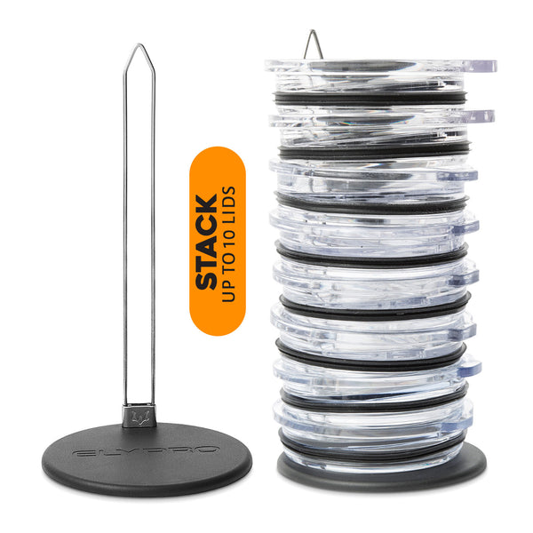 Tumbler Lid Organizer — Vertical Lid Storage for Stanley, Yeti & Most Tumbler Lids