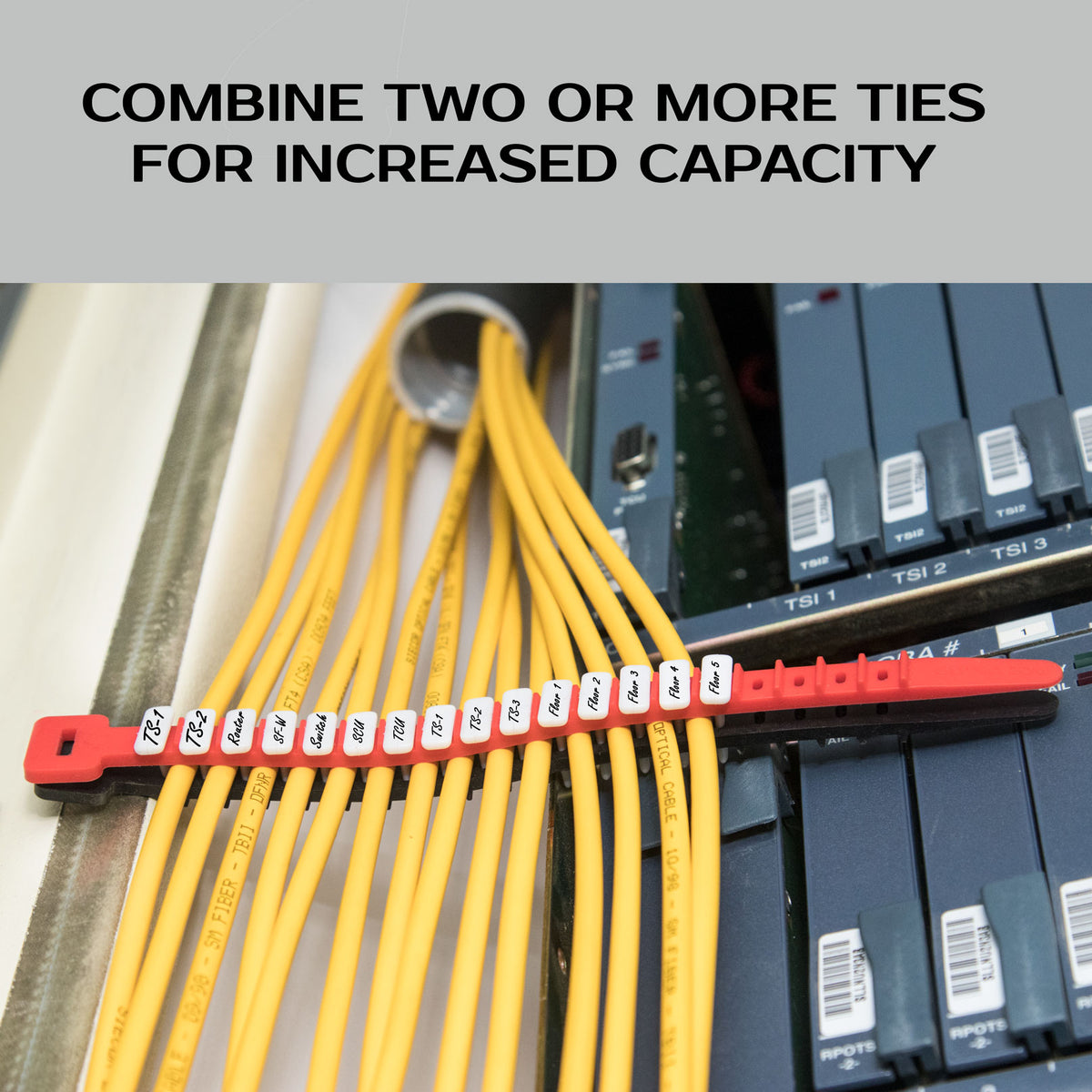 Reusable Cable Ties — Wrap, Label & Organize Messy Cords